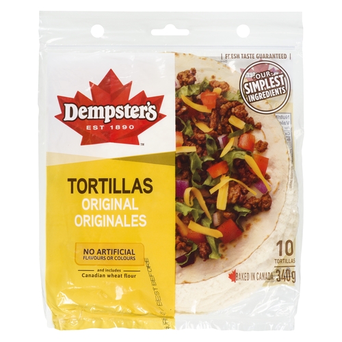 Dempster's - Tortillas - Original 340g 10/7in, 1 Each