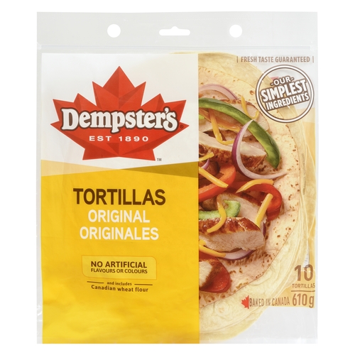 Dempster's - Tortillas - Original 610g 10's 10in, 1 Each