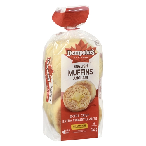 Dempster's - English Muffins -  Extra Crisp 6pk, 1 Each