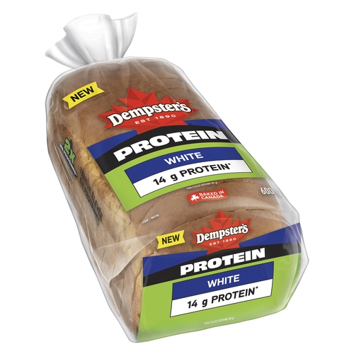 Dempster's - Loaf - Protein White Bread 600g, 1 Each