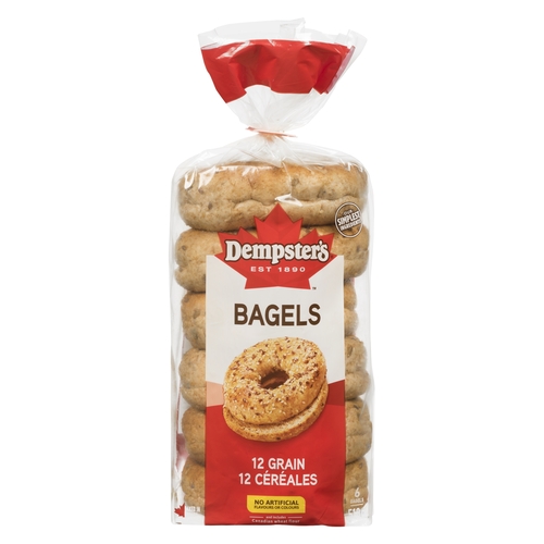 Dempster's - Bagels - 12 Grain 6/75g, 1 Each