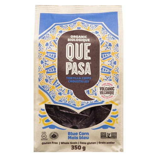 Que Pasa - Organic Tortilla Chips - Blue Corn 350g, 1 Each