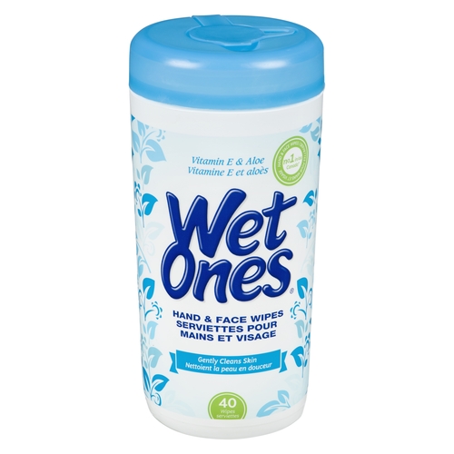 Wet Ones - Hand & Face Wipes 40pk, 1 Each