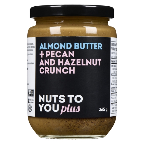 Nuts to You - Nut Butter Almond Butter + Pecan and Hazelnut Crunch 365g, 1 Each