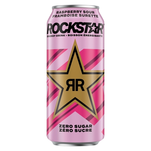 Rockstar - Energy Drink - Zero Sugar - Raspberry Sour 473ml