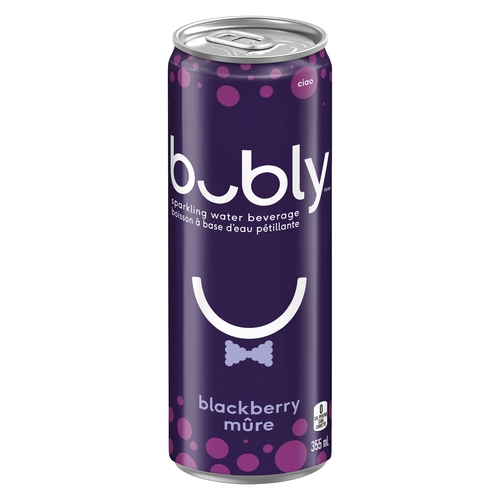 Bubly Sparkling Water Beverage - Blackberry 355ml, 1 Each