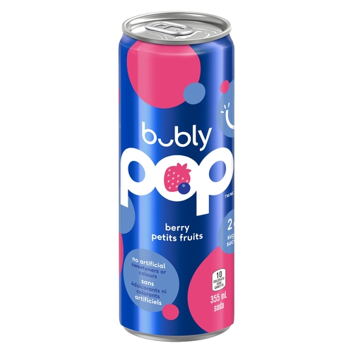 Bubly Pop - Berry 355ml, 1 Each