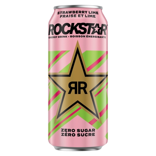 Rockstar - Energy Drink - Strawberry Lime - Zero Sugar 473ml