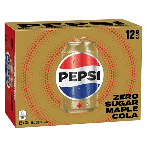 Pepsi Maple Cola - Zero Sugar 12/355ml, 1 Each