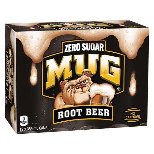 Mug Root Beer  - Zero Sugar 12/355ml, 1 Each