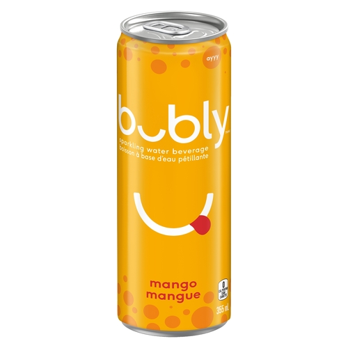 Bubly Sparkling Water Beverage - Mango 355ml, 1 Each