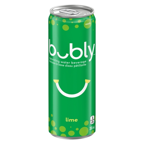 Bubly Sparkling Water Beverage - Lime 355ml, 1 Each