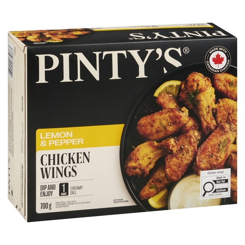 Pinty's - Chicken Wings - Lemon & Pepper 700g, 1 Each