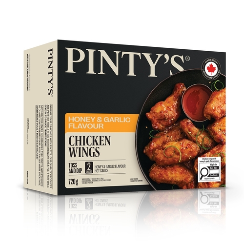 Pinty's - Chicken Wings - Honey & Garlic 720g, 1 Each