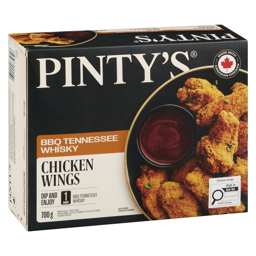 Pinty's - Chicken Wings - BBQ Tennessee Whisky 700g, 1 Each