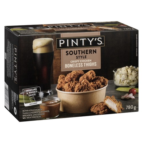 Pinty's - Crispy Chicken Boneless Thighs - Southern Style 780g, 1 Each