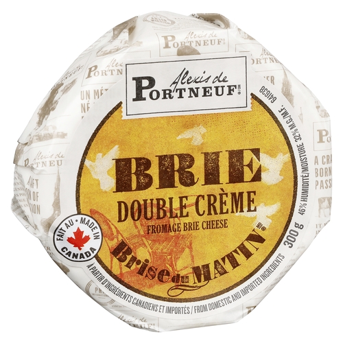 Alexis De Portneuf - Double Crème Brie Cheese 300g, 1 Each