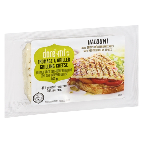 Saputo - Dore-Mi - Haloumi Grilling Cheese with Mediterranean Spices 26% m.f. 160g, 1 Each