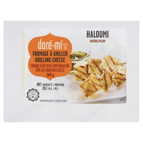 Dore-Mi - Haloumi Grilling Cheese - Plain 26% m.f. 160g, 1 Each