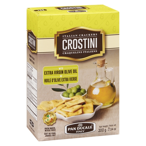 Pan Ducale - Crostini Italian Crackers - Oilve Oil 200g, 1 Each