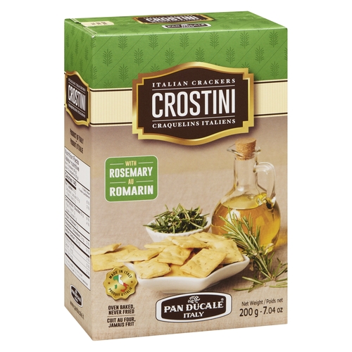 Pan Ducale - Crostini Italian Crackers - Rosemary 200g, 1 Each