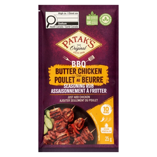 Patak's - Seasoning Rub - BBQ Butter Chicken Style 25g, 1 Each
