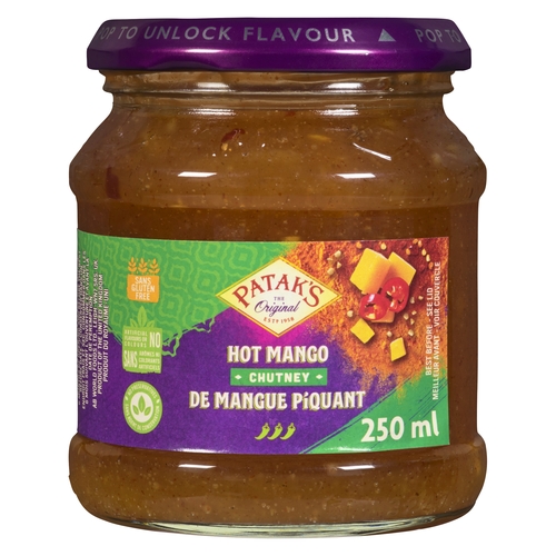 Patak's - Chutney - Hot Mango 250ml, 1 Each
