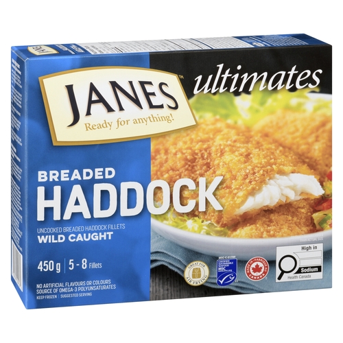Janes Ultimates - Uncooked Breaded Haddock Fillets 450g, 1 Each