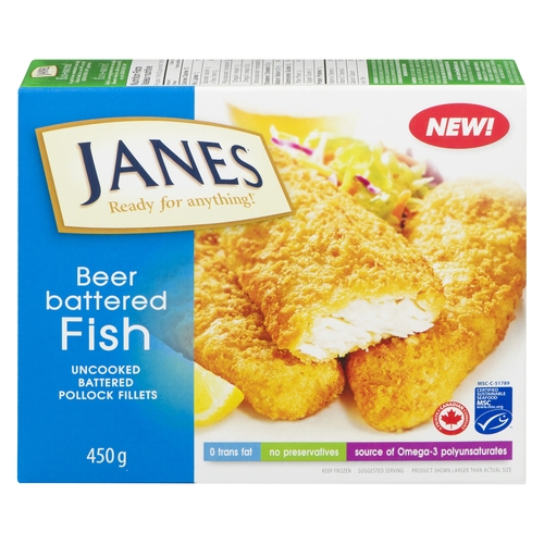 Janes - Beer Battered Fish 450g, 1 Each