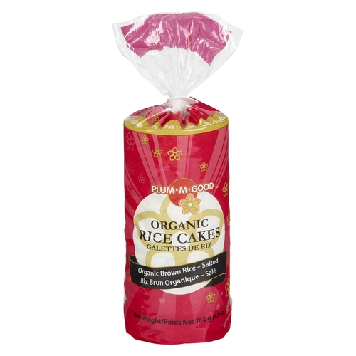 Plumm Good - Organic Brown Rice Cakes - Salted 185g