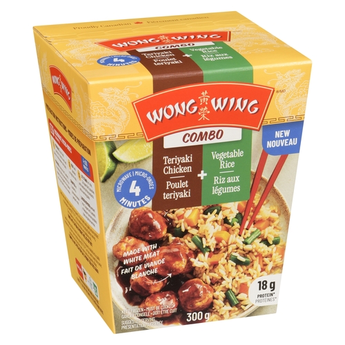 Wong Wing - Teriyaki Chicken + Vegetable Rice Combo 300g