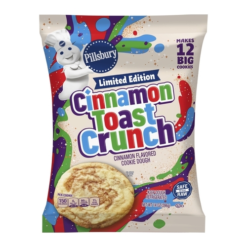 Pillsbury - Ready to Bake Cinnamon Toast Crunch Cookie Dough 396g, 1 Each