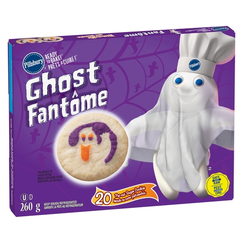 Pillsbury - Ready to Bake Pre-cut Sugar Cookies - Ghost 20's 260g