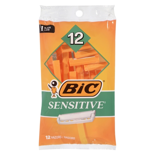 BiC Sensitive 1 Blade Razors 12pk, 1 Each