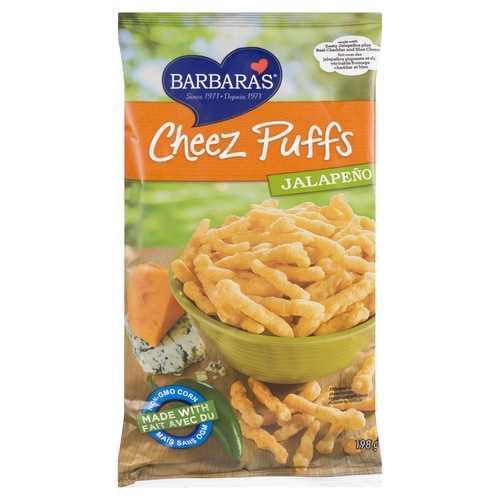 Barbara's - Cheez Puffs - Jalapeño 198g, 1 Each