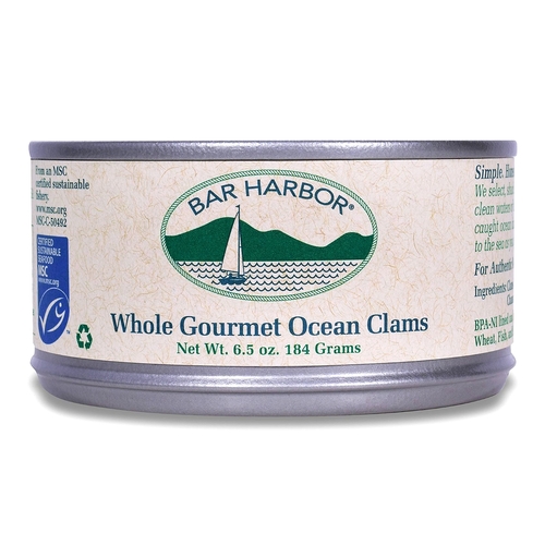 Bar Harbor - Whole Gourmet Ocean Clams 184g