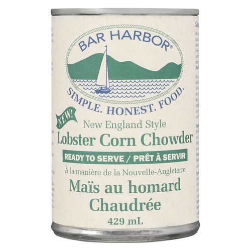 Bar Harbor - New England Style Lobster Corn Chowder - Ready To Serve 398ml, 1 Each