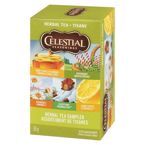 Celestial Seasonings - Herbal Tea Sampler 20pk, 1 Each