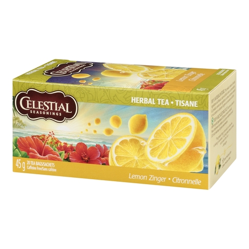 Celestial Seasonings - Herbal Tea - Lemon Zinger 20pk, 1 Each