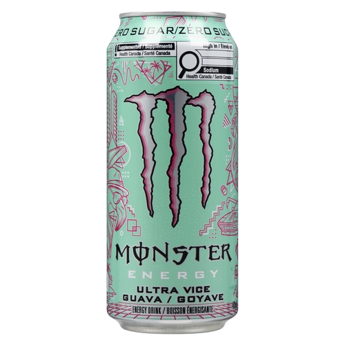 Monster - Energy Drink - Zero Sugar - Ultra Vice Guava 473ml