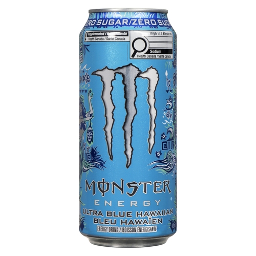 Monster Energy Drink - Zero Sugar - Ultra Blue Hawaiian 473ml, 1 Each