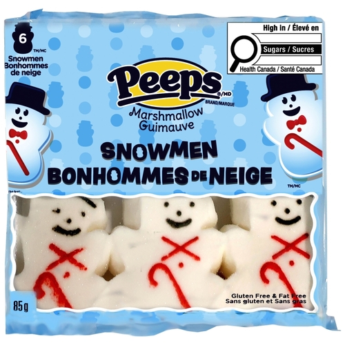 Peeps Marshmallow Snowmen 85g, 1 Each
