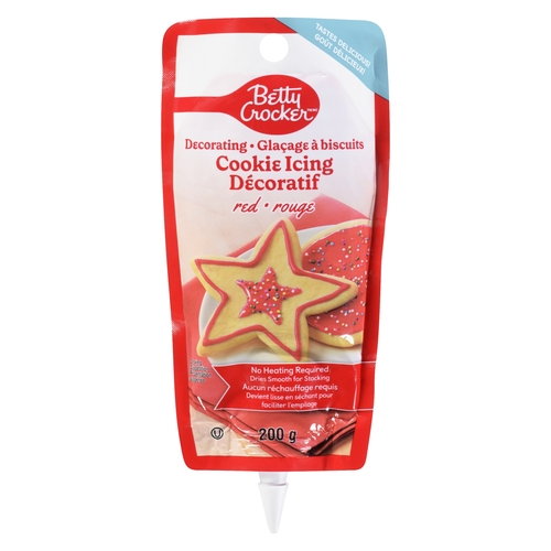 Betty Crocker - Decorating Cookie Icing - Red 200g, 1 Each