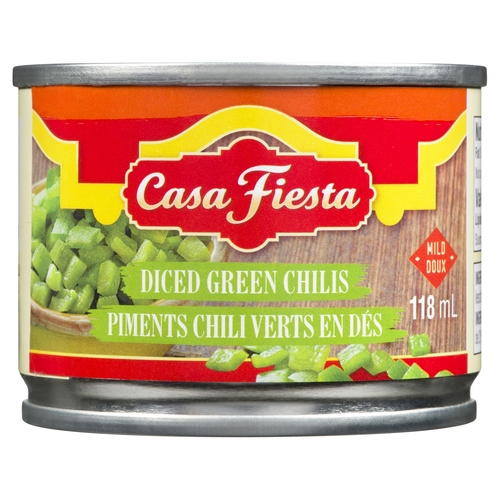 Casa Fiesta - Diced Green Chilies - Mild 118ml, 1 Each