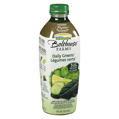 Bolthouse Farms - 100% Fruit & Vegetable Juice - Daily Greens 946ml, 1 Each