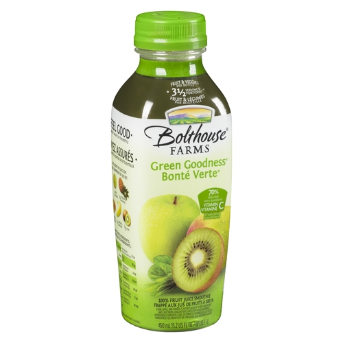 Bolthouse Farms - 100% Fruit Juice Smoothie - Green Goodness 450ml, 1 Each