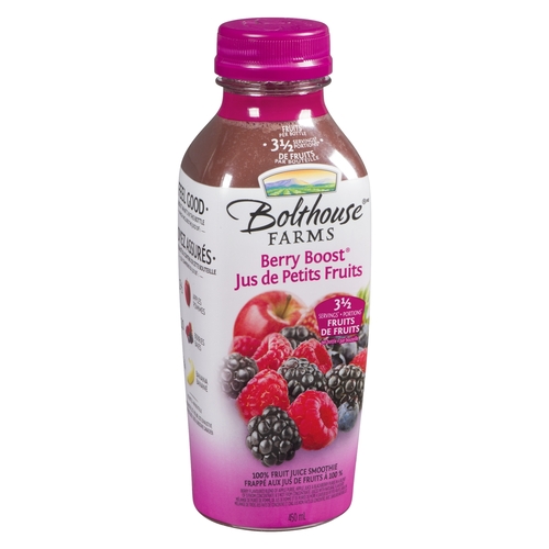 Bolthouse Farms - 100% Fruit Juice Smoothie - Berry Boost 450ml, 1 Each