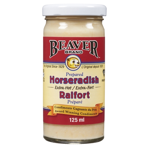 Beaver Extra Hot Prepared Horseradish 115ml, 1 Each