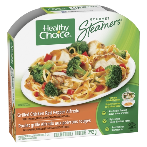 Healthy Choice - Gourmet Steamers - Grilled Chicken Red Pepper Alfredo 292g, 1 Each