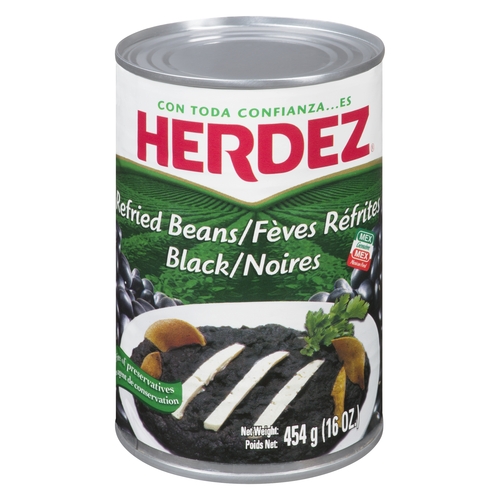 Herdez Refried Black Beans 425ml, 1 Each